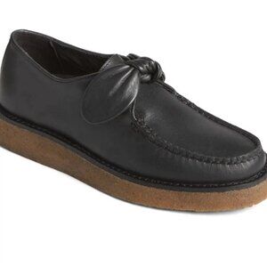 Sperry Top-Sider Women's 8.5 Captain's Crepe Bow Bone Oxford STS88702 NEW